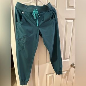 Figs Zamora Joggers Caribbean Blue Size Small Gently Worn Excellent Condition